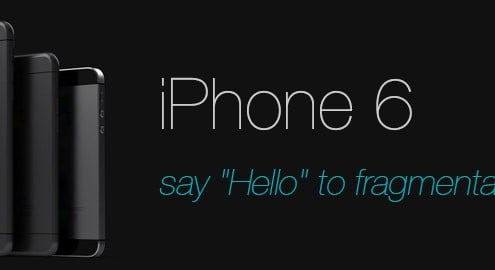 iPhone 6 with Smartface Fragmentation